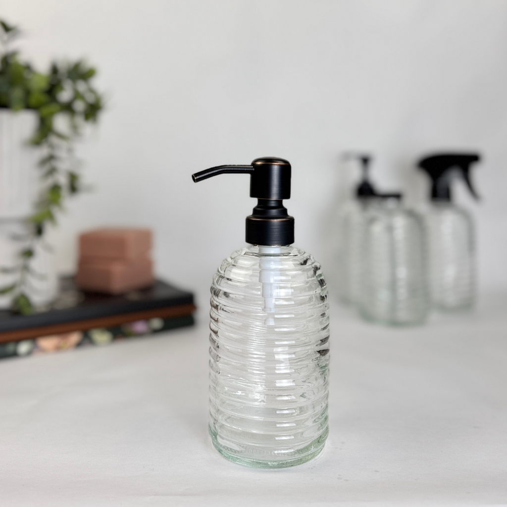 Beehive Glass Bottle Dispenser product detail