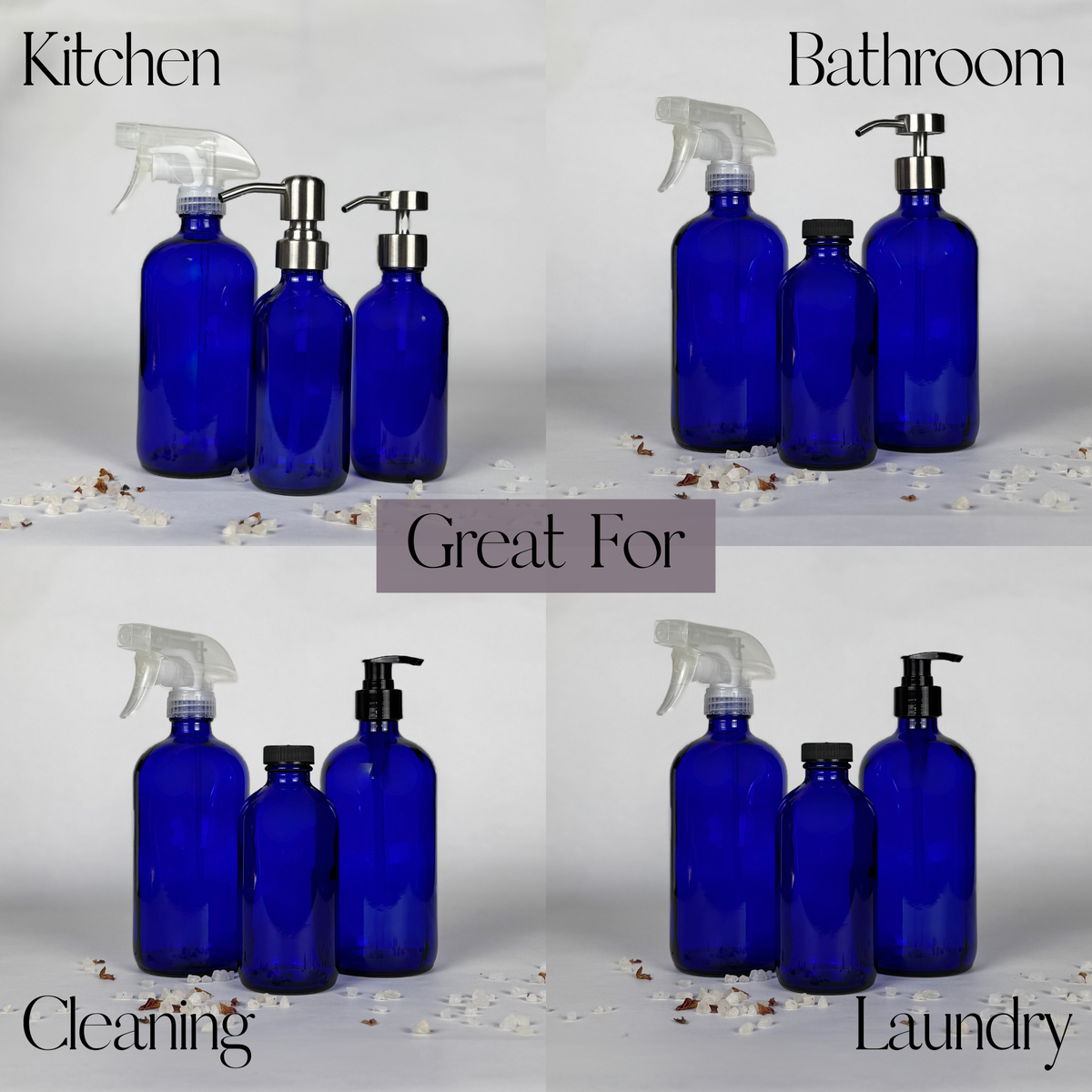 Cobalt Blue Glass Dispenser product detail