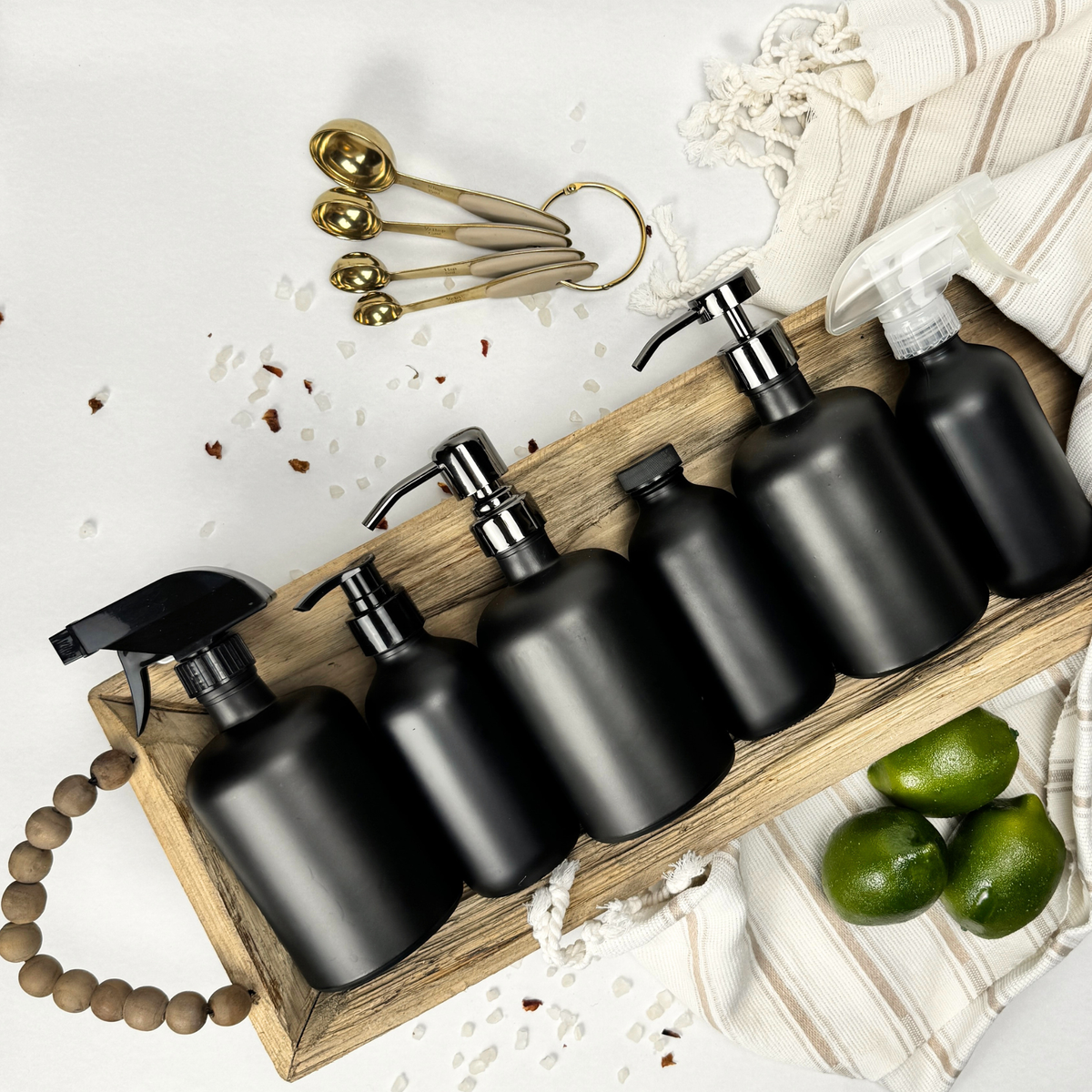 Black Matte Glass Dispenser product detail