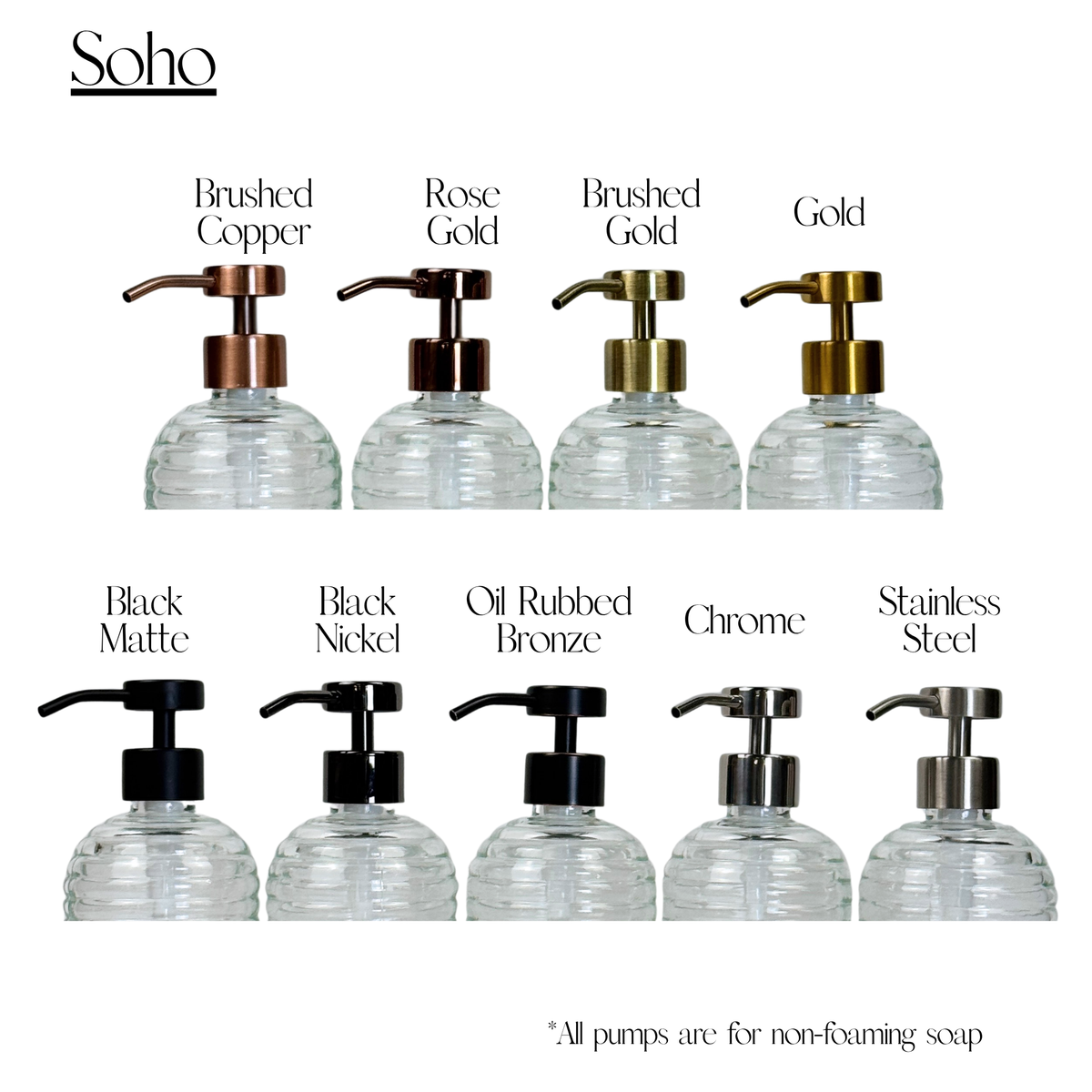 Beehive Glass Bottle Dispenser product detail