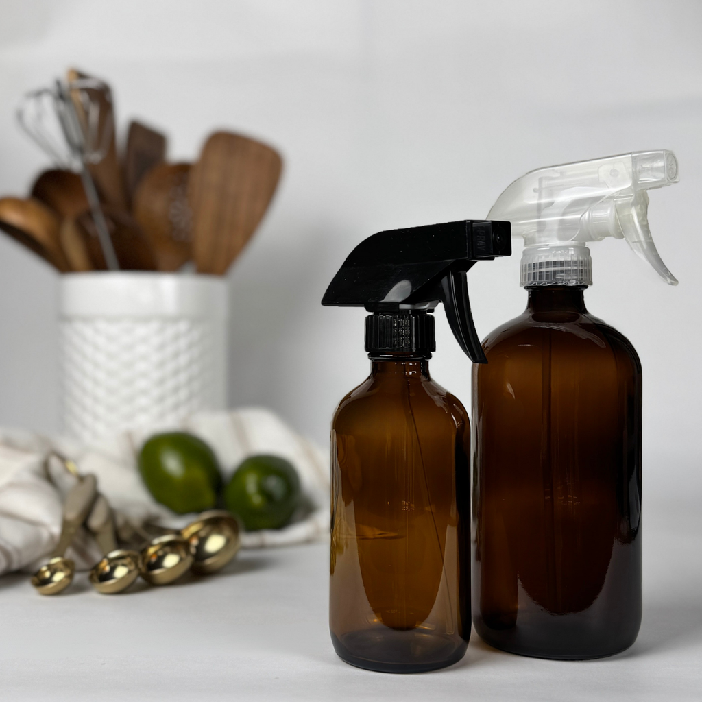 Amber Glass Dispenser product detail