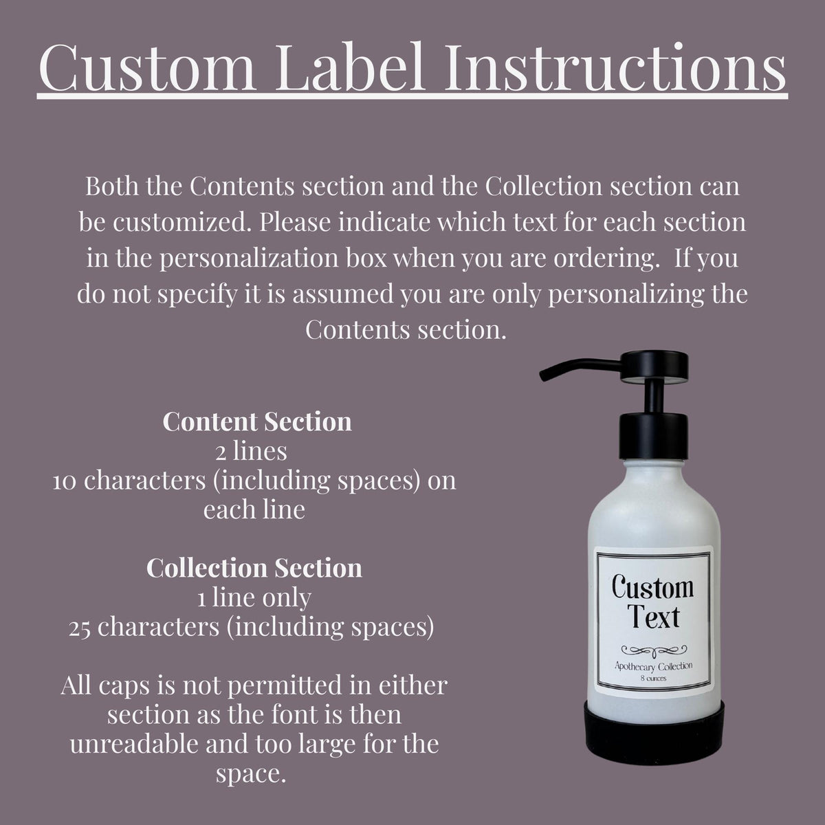 White Matte Glass Dispenser with Silicone Sleeve - Apothecary Collection Custom Label product detail