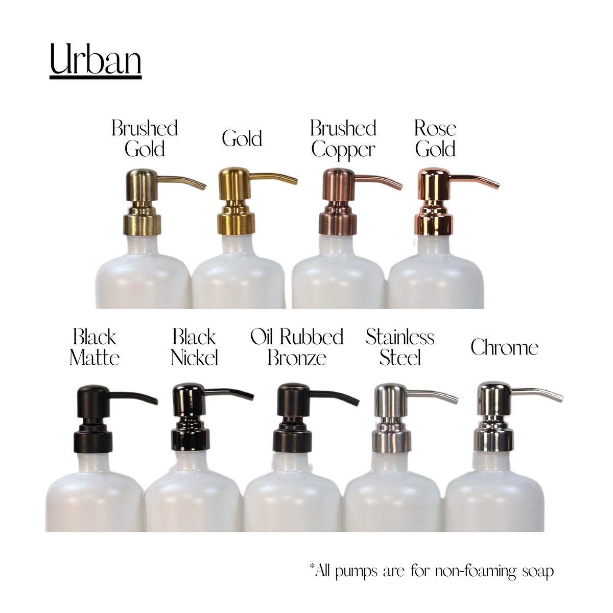White Matte Glass Hand Soap and Dish Soap Dispenser - Apothecary Collection product detail