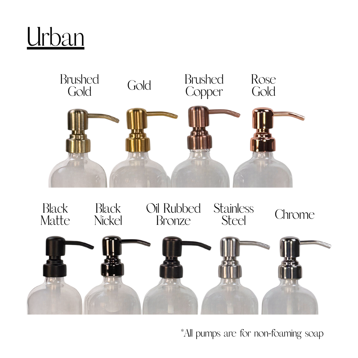 Clear Glass Hand Soap and Dish Soap Set - Apothecary Collection product detail