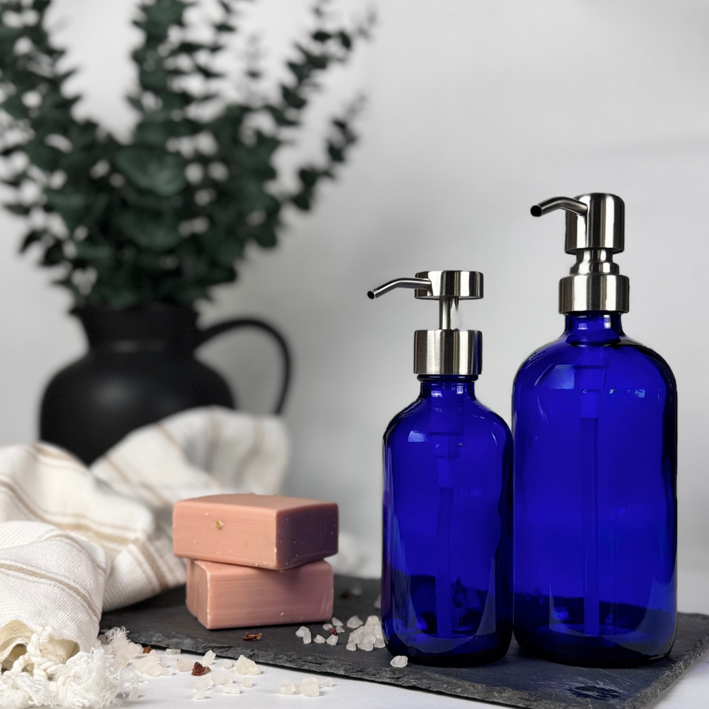 Cobalt Blue Glass Dispenser product detail