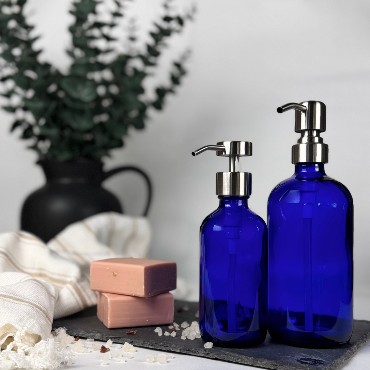 Cobalt Blue Glass Dispenser product detail