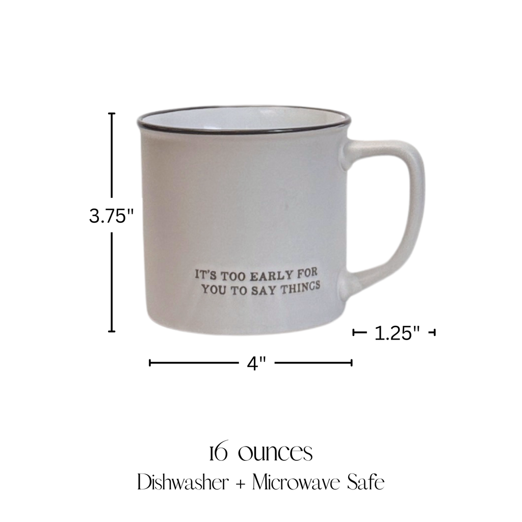 Embossed Coffee Mug - 16-ounce product detail