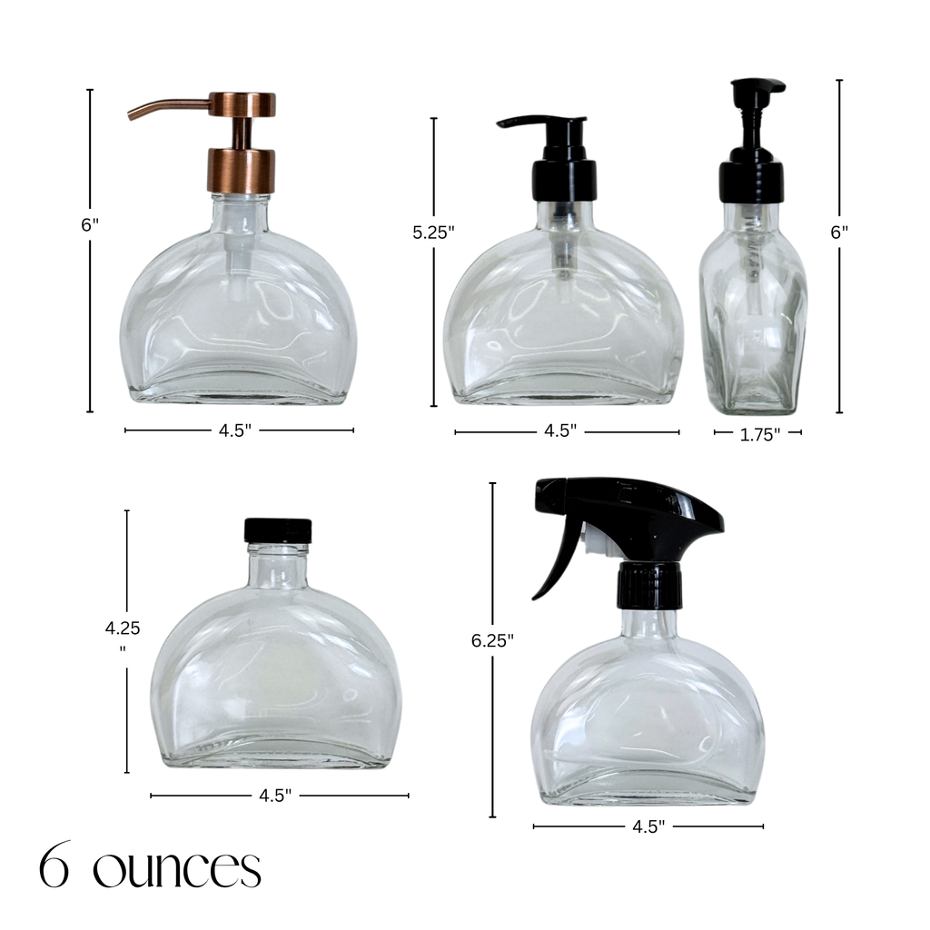 Half Moon Recycled Glass Bottle Dispenser product detail