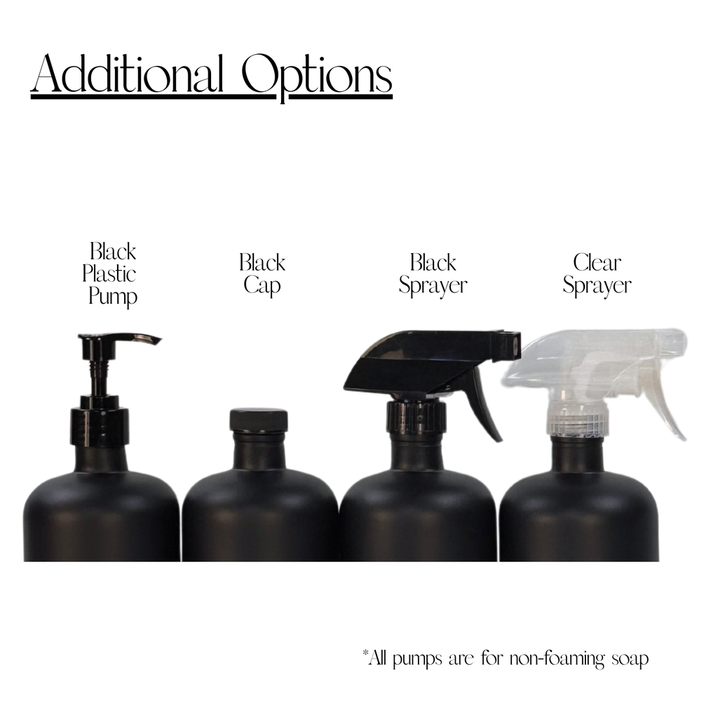 Black Matte Glass Dispenser product detail
