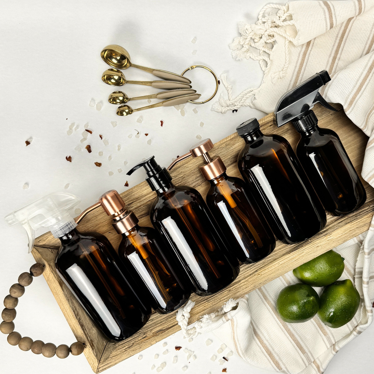 Amber Glass Dispenser product detail