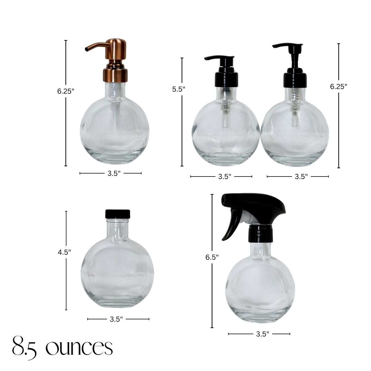 Moon Glass Bottle Dispenser product detail