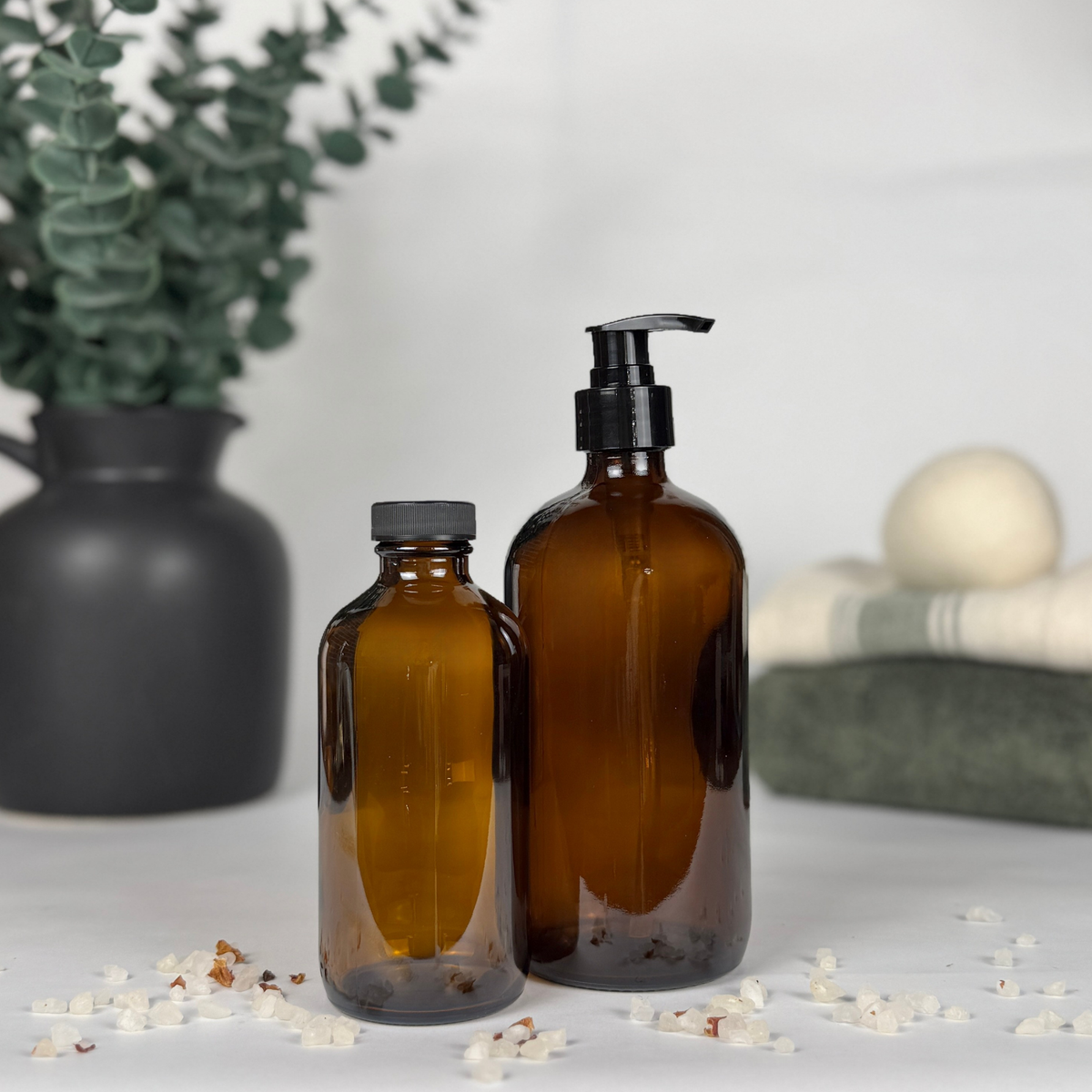 Amber Glass Dispenser product detail