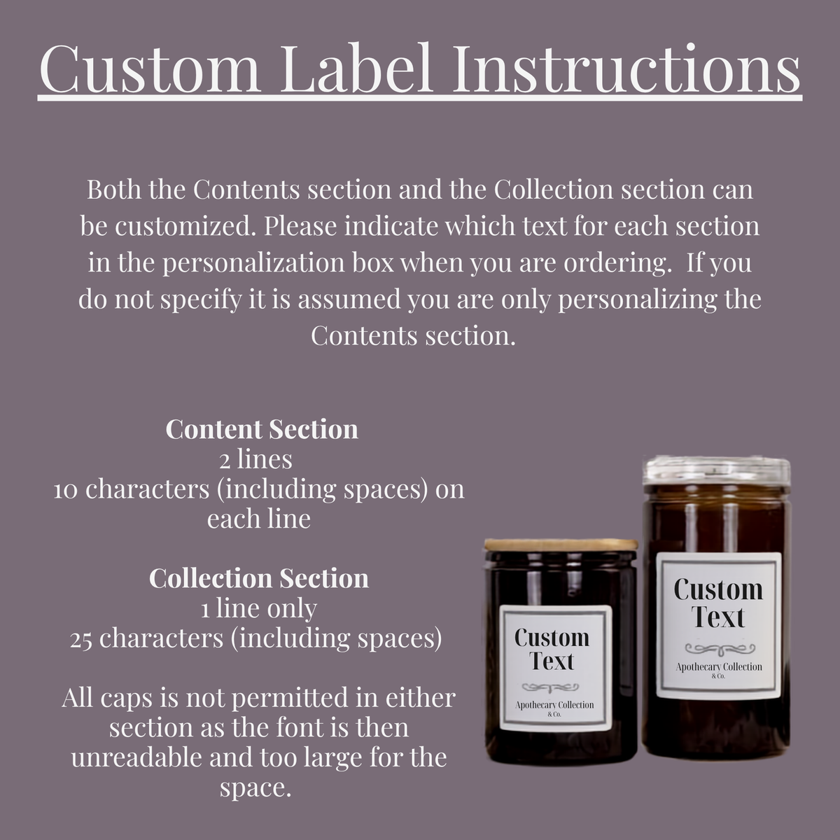 Amber Calypso Glass Storage Jars - Custom Label product detail