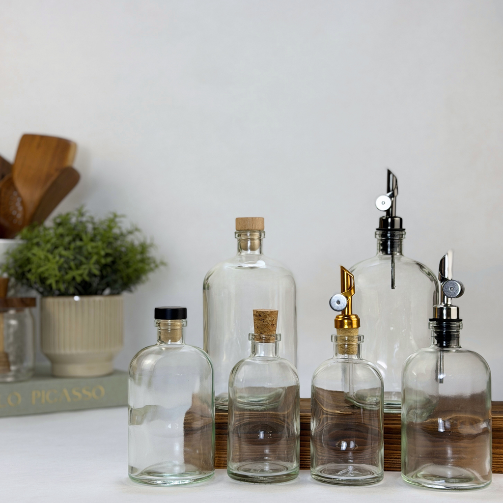 Clear Apothecary Glass Bottle product detail