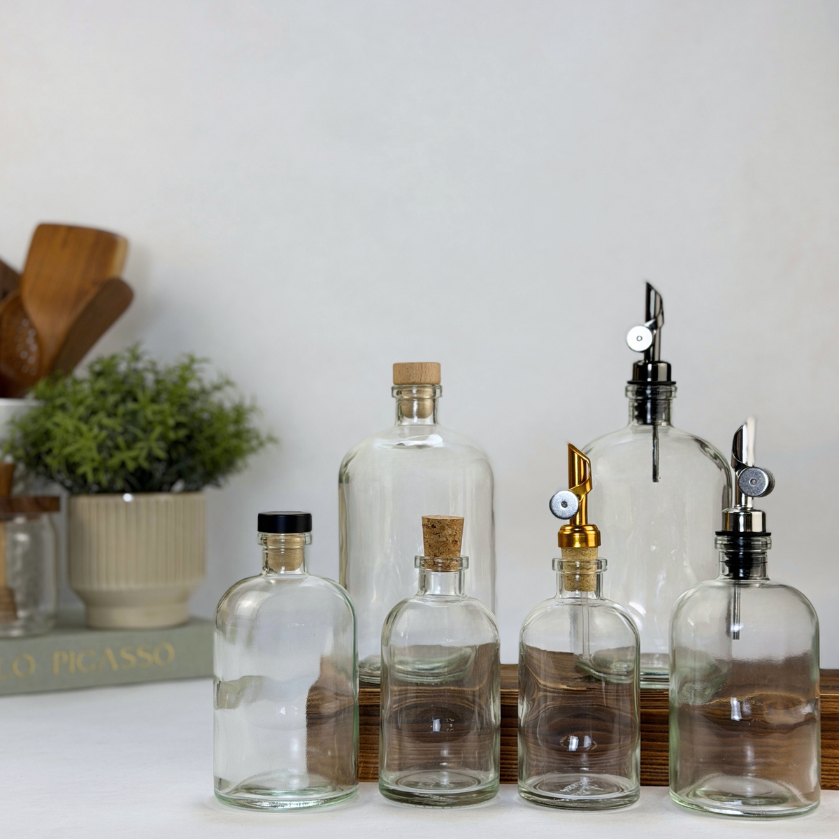 Clear Apothecary Glass Bottle product detail