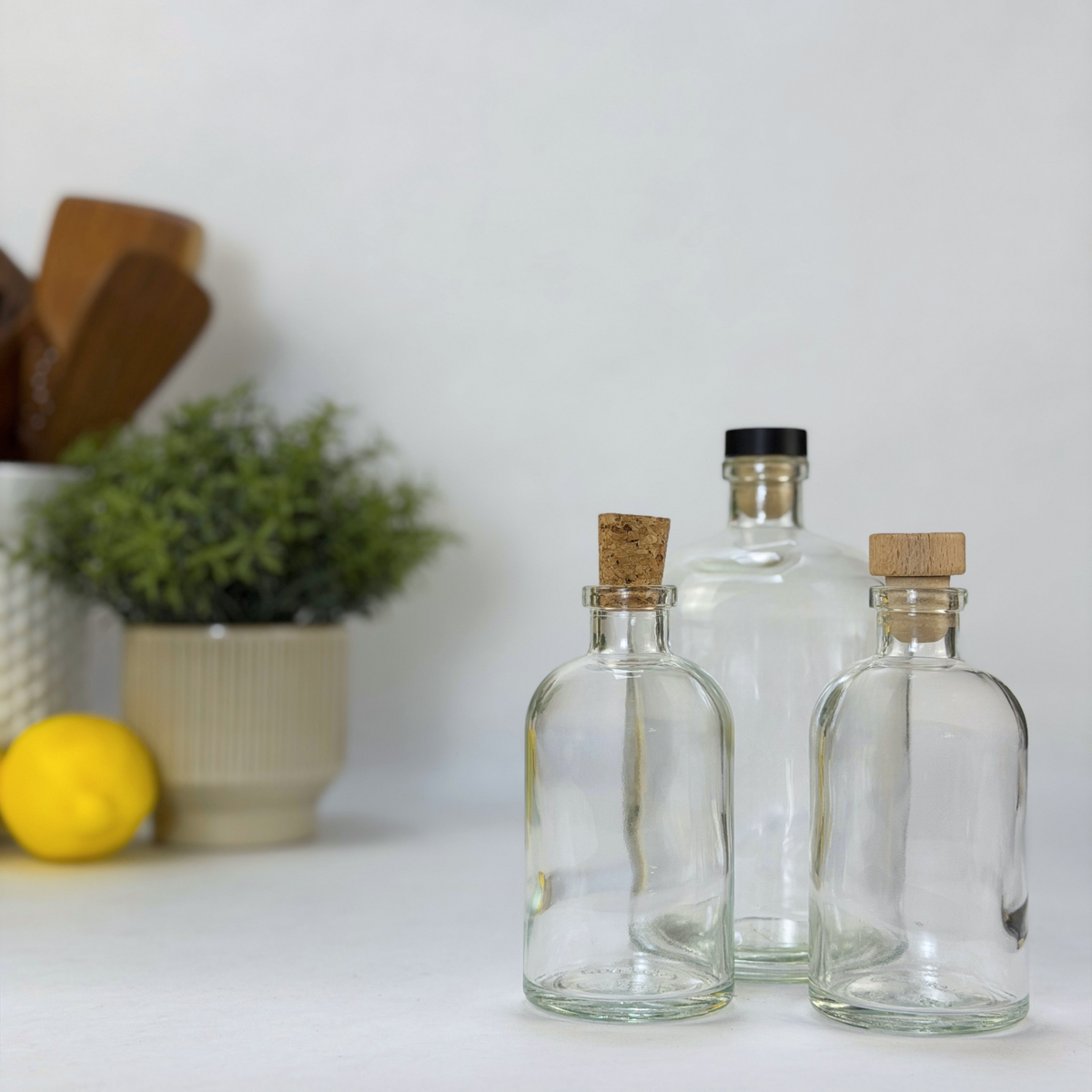 Clear Apothecary Glass Bottle product detail