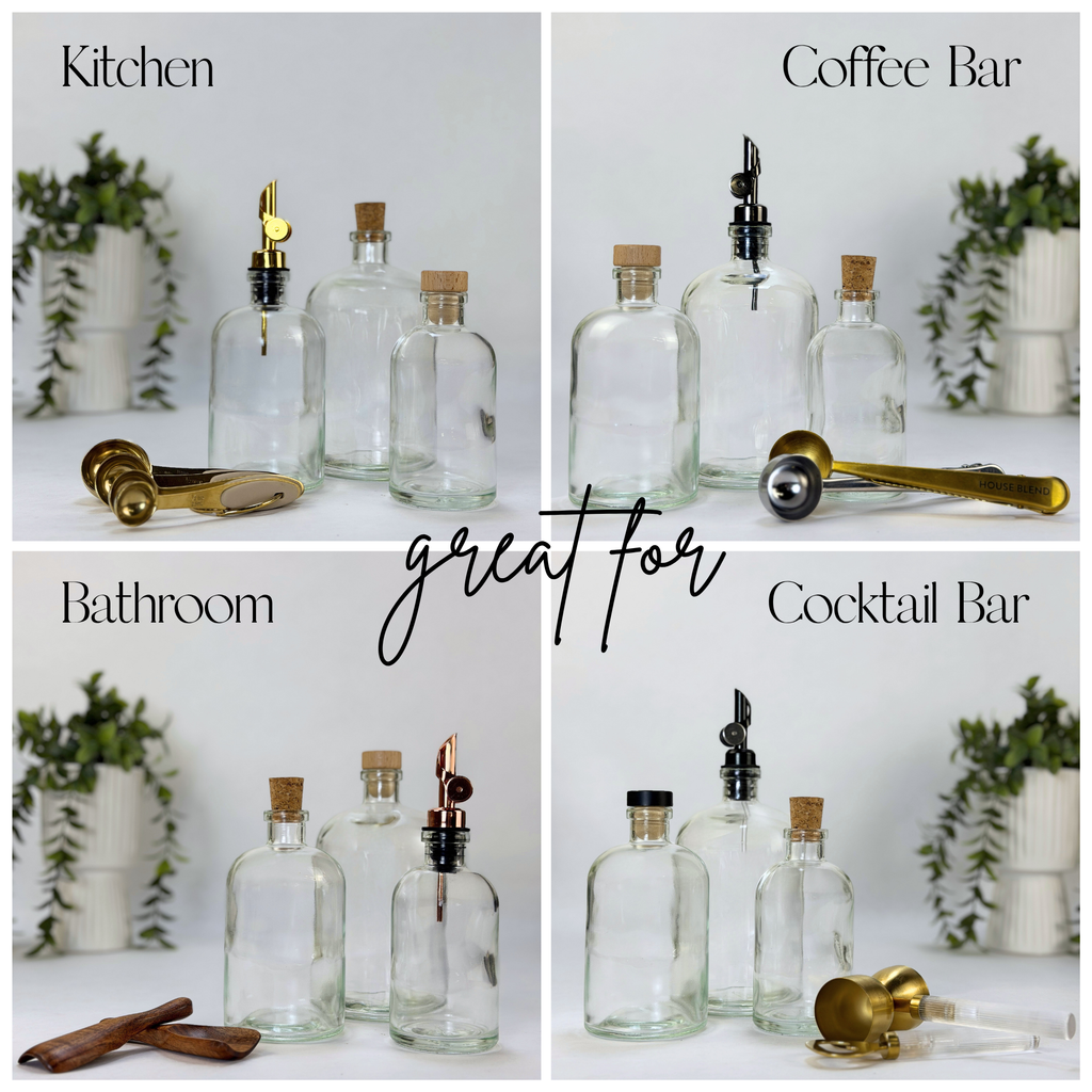Clear Apothecary Glass Bottle product detail