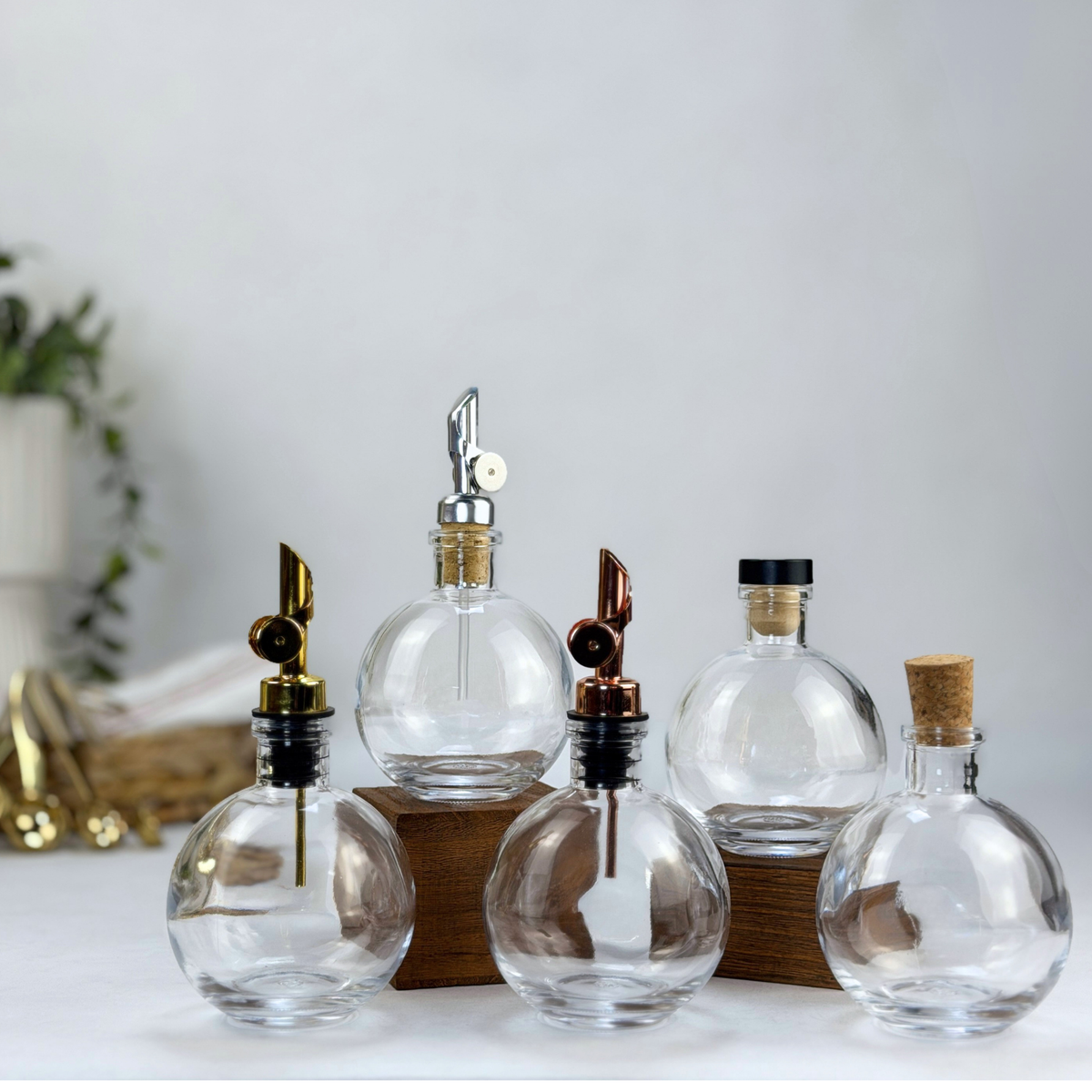 Moon Clear Apothecary Glass Bottle product detail