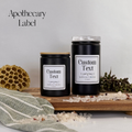 Black Matte Calypso Glass Storage Jars - Custom Label product detail