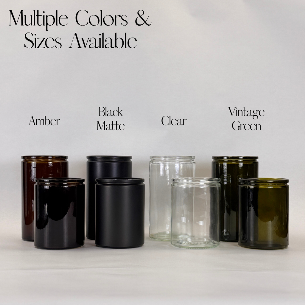 Clear Calypso Glass Storage Jars - Custom Label product detail