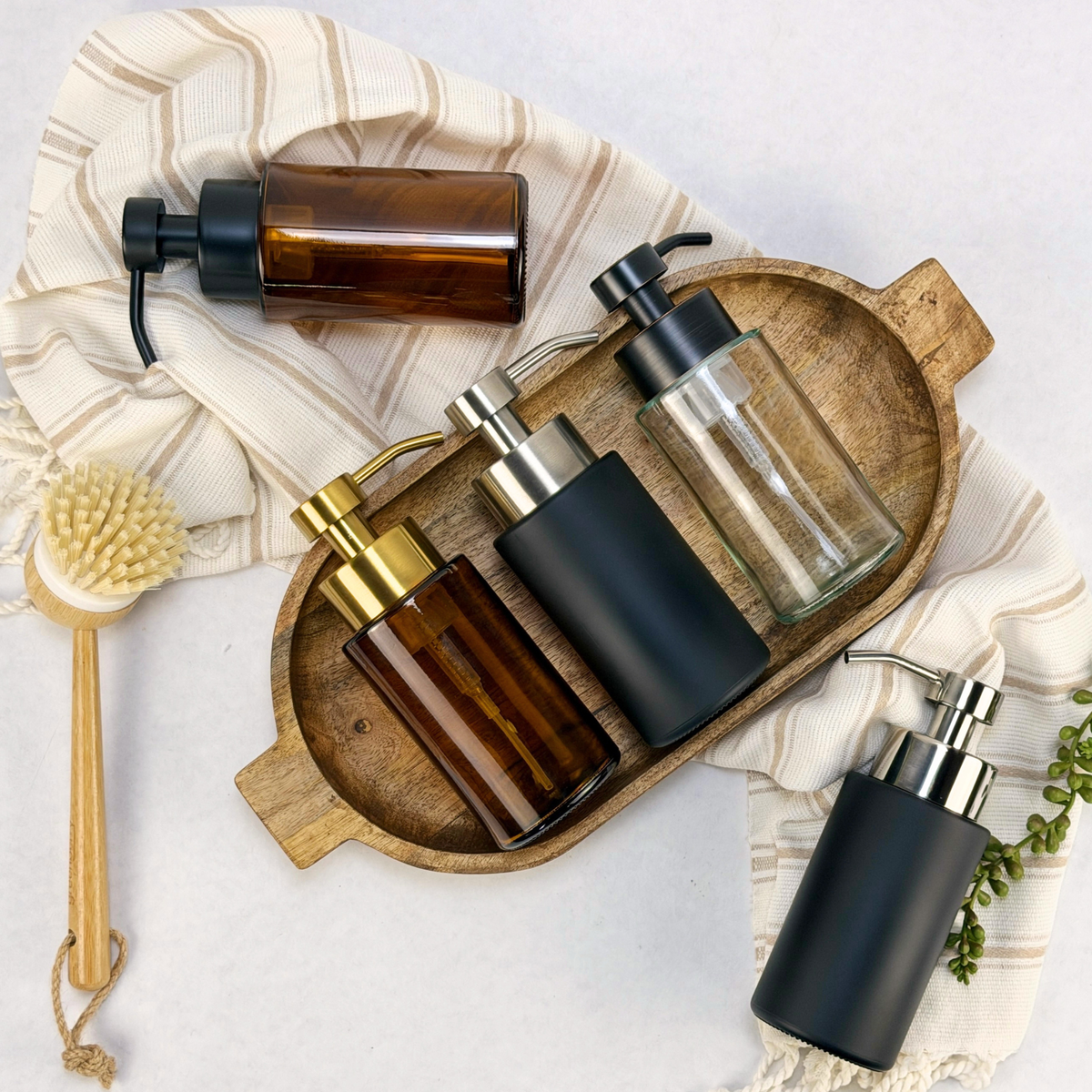 Farmhouse Foaming Soap Glass Dispenser