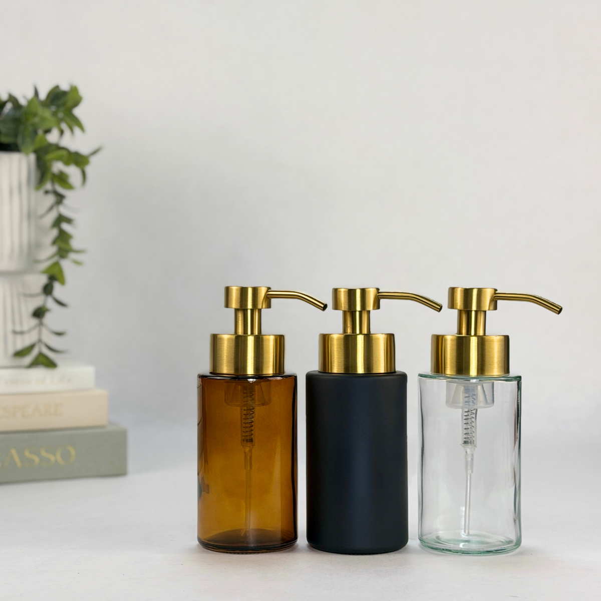Farmhouse Foaming Soap Glass Dispenser