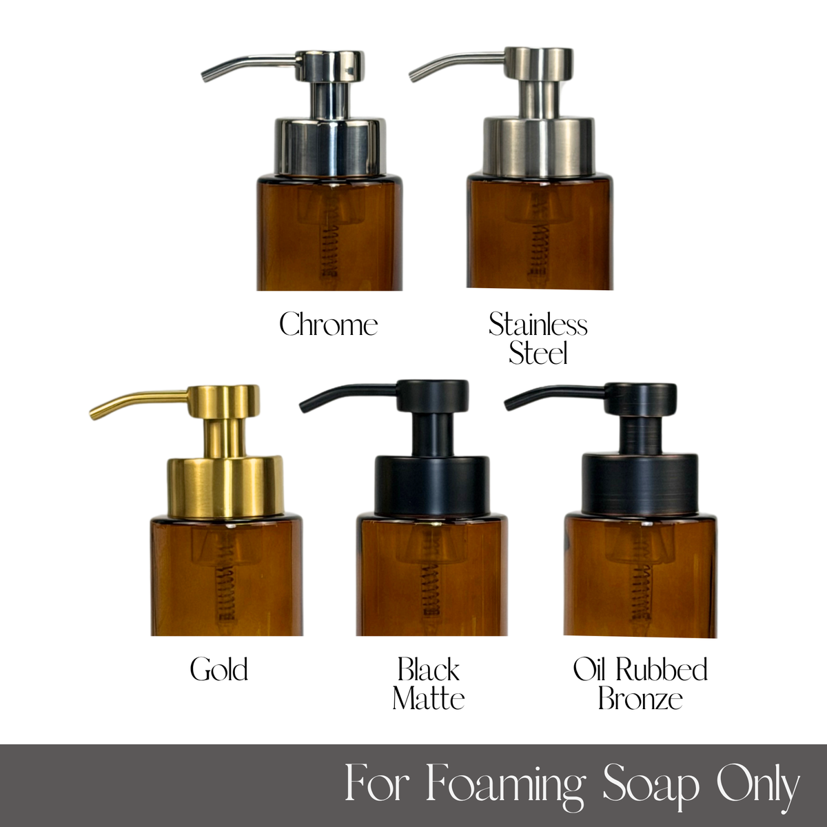 Farmhouse Foaming Soap Glass Dispenser