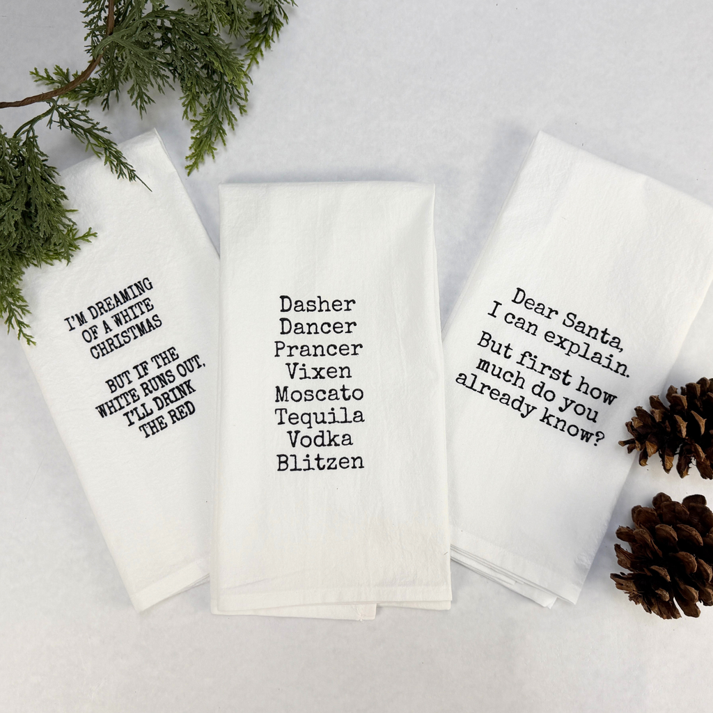 Funny Christmas Tea Towels