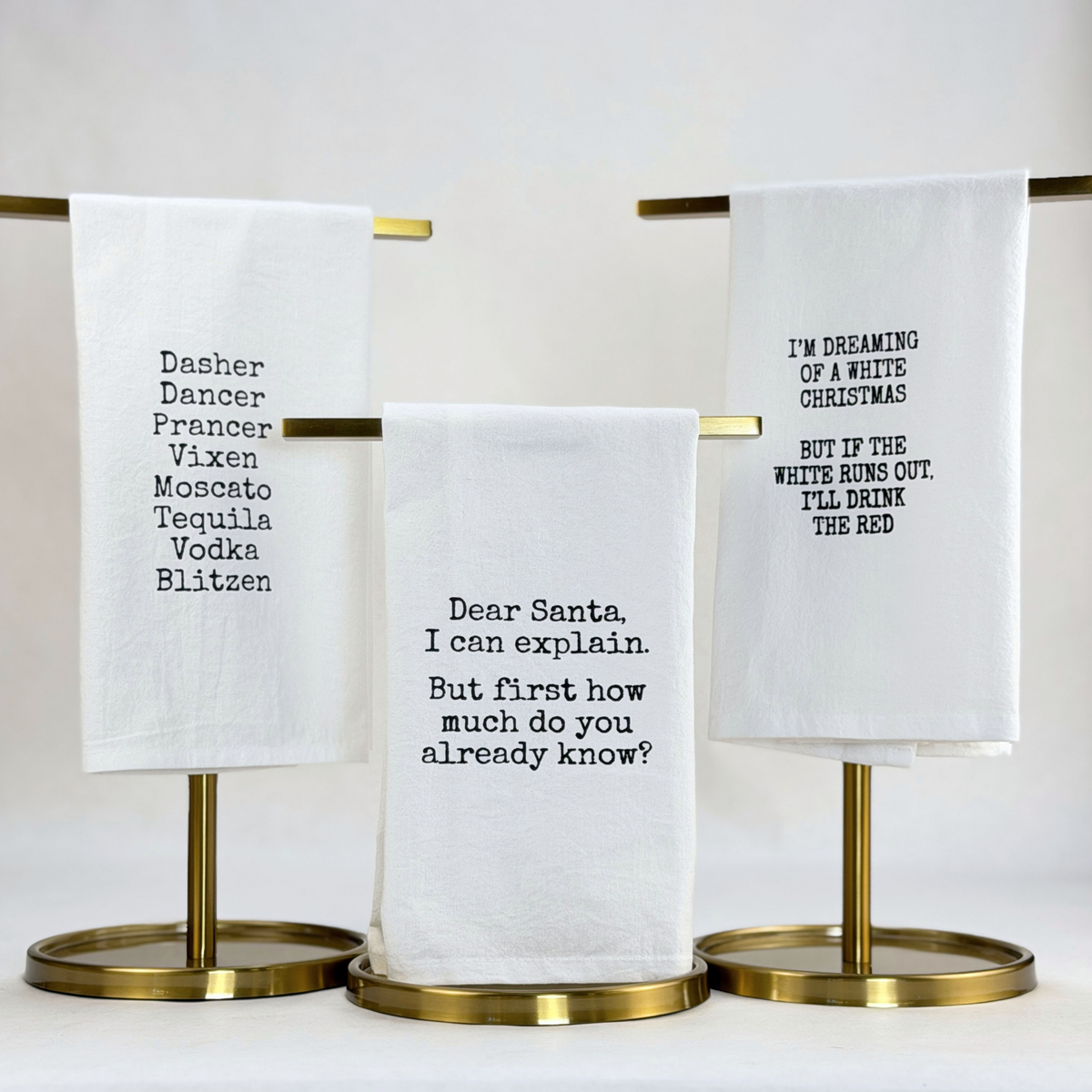 Funny Christmas Tea Towels