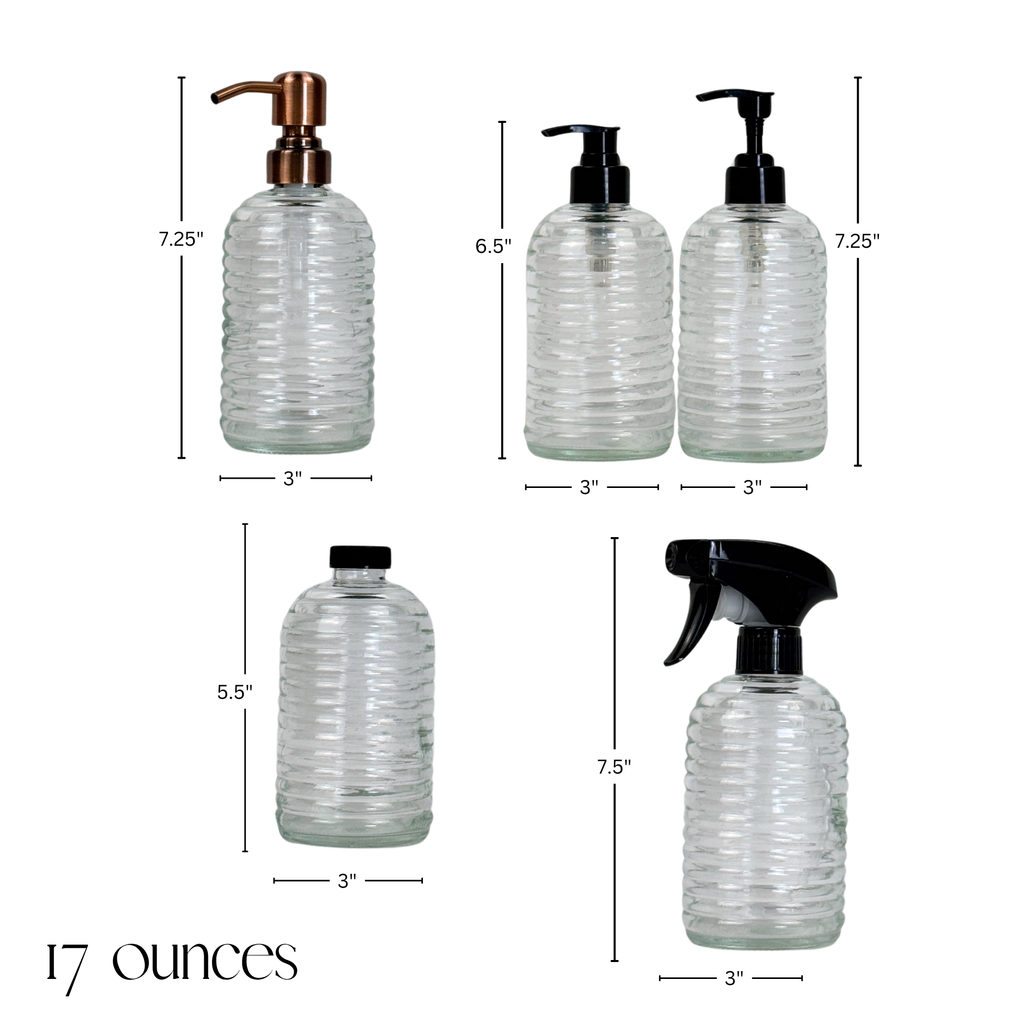 Beehive Glass Bottle Dispenser product detail