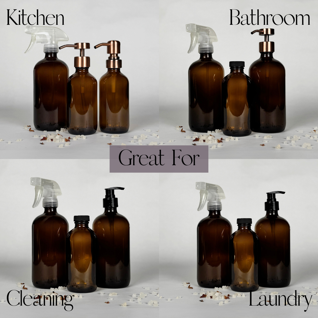 Amber Glass Dispenser product detail