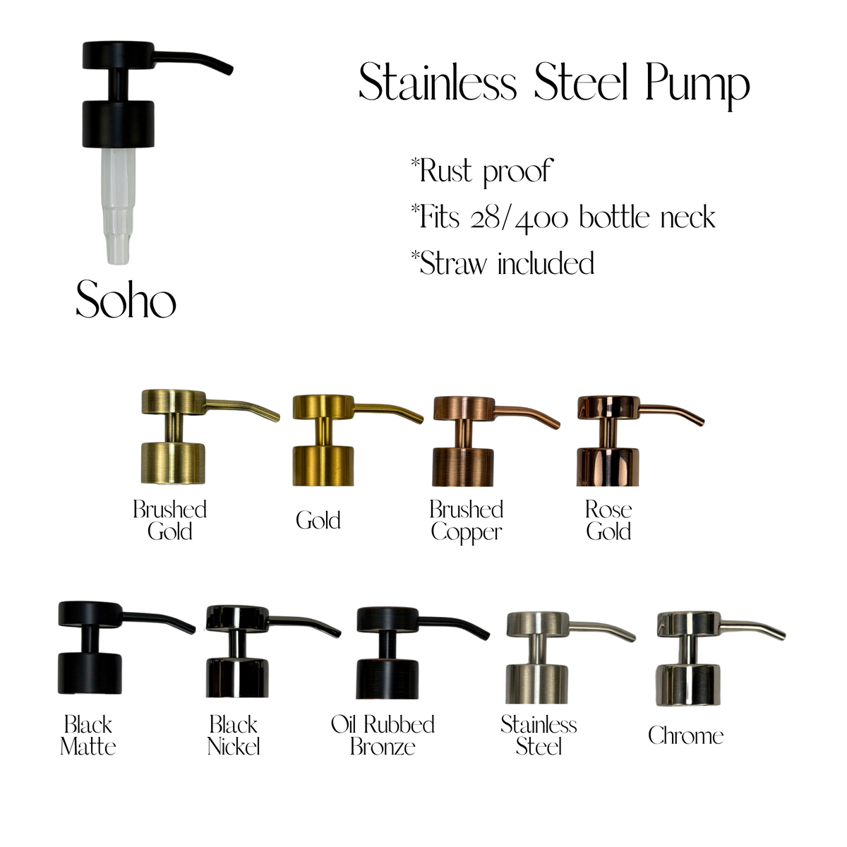 Replacement Pumps, Sprayers & Caps for Threaded Bottles product detail