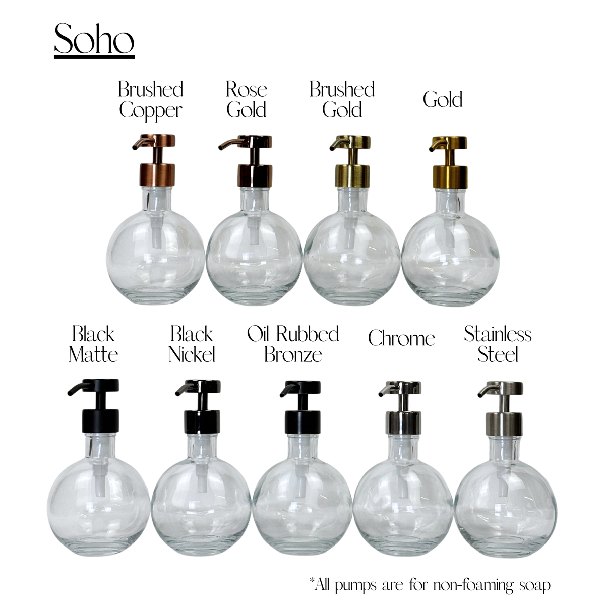 Moon Glass Bottle Dispenser product detail