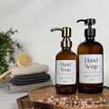 Amber Glass Hand Soap and Dish Soap Dispenser - Signature Collection product detail