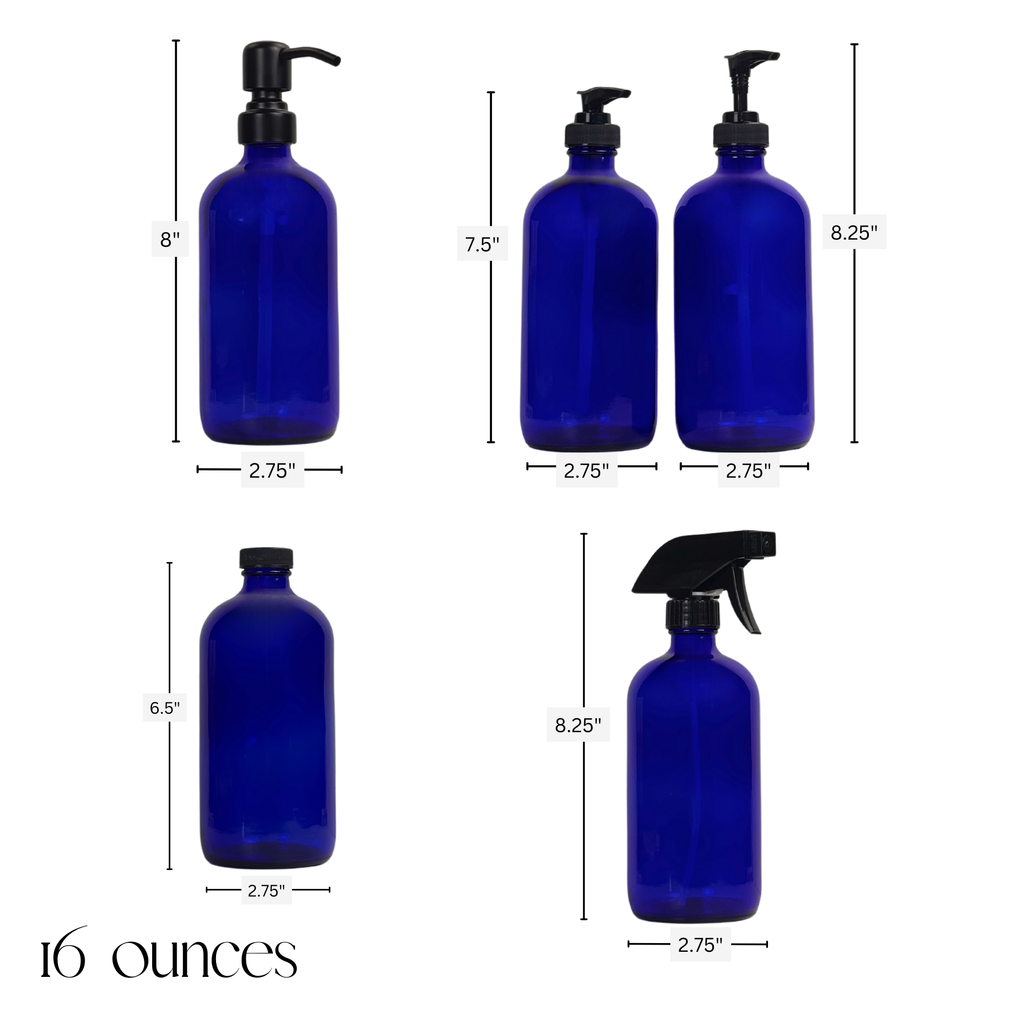 Cobalt Blue Glass Dispenser product detail