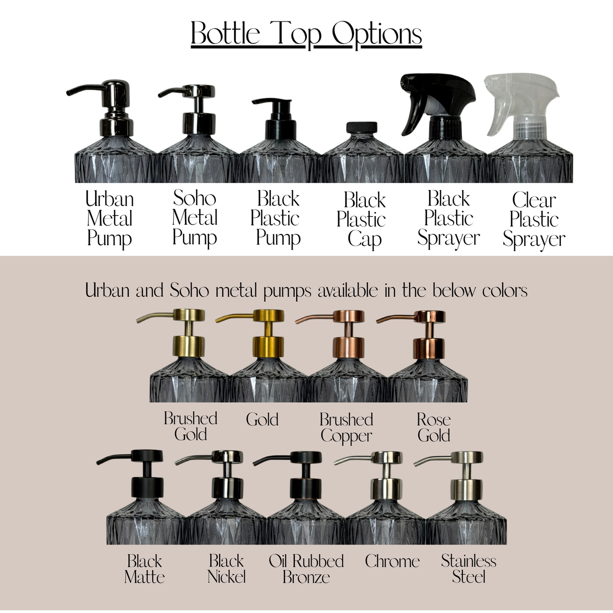 Savannah Glass Bottle Dispenser product detail