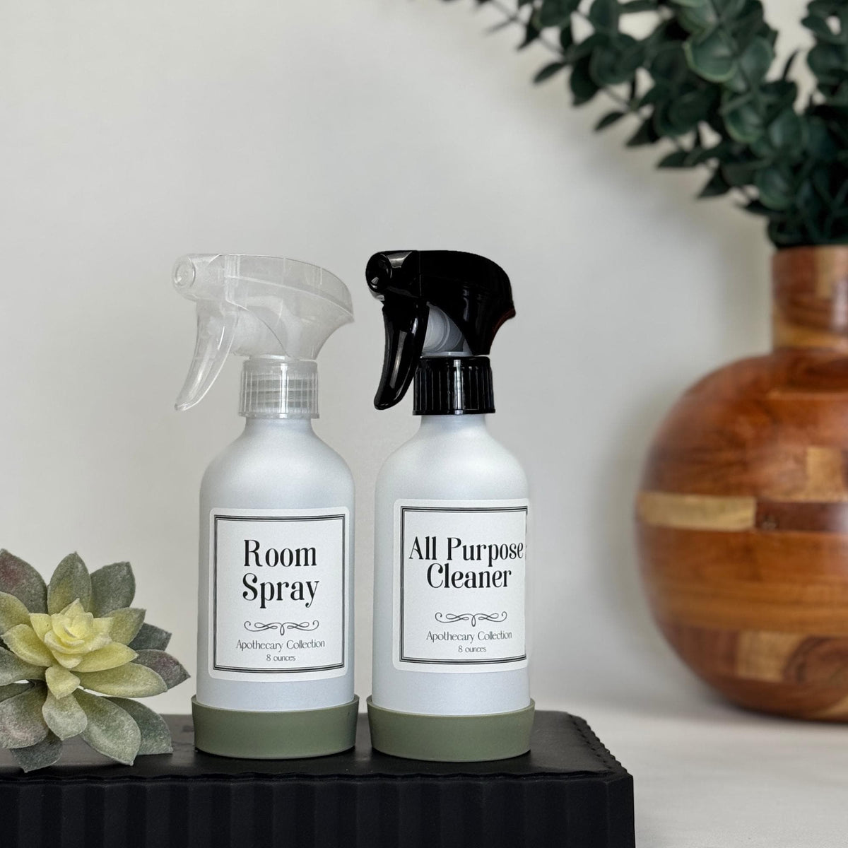 White Matte Glass Dispenser with Silicone Sleeve - Apothecary Collection Custom Label product detail