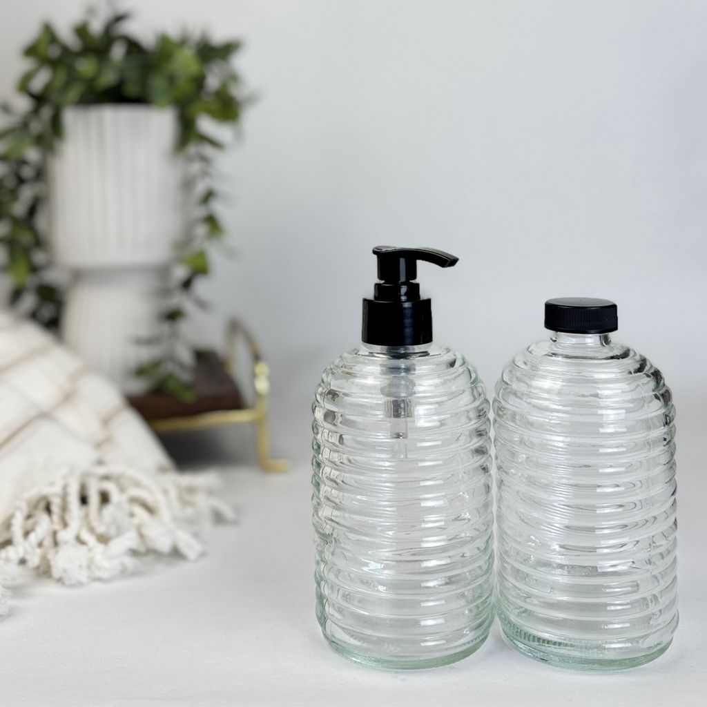 Beehive Glass Bottle Dispenser product detail