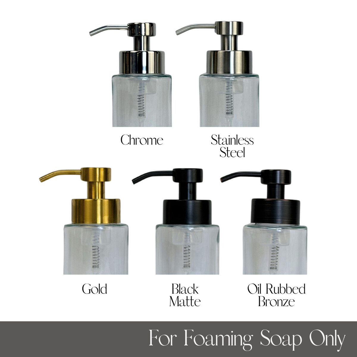 Farmhouse Foaming Soap Glass Dispenser product detail