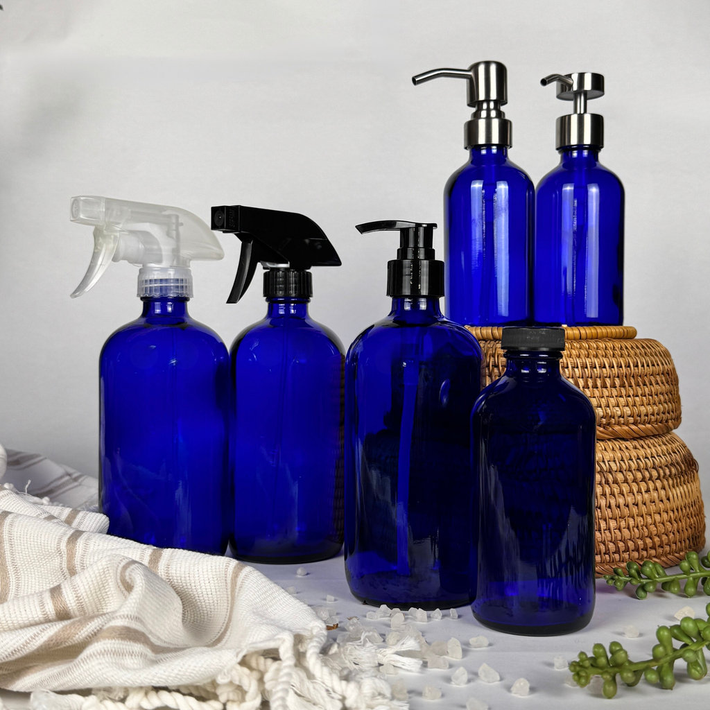 Cobalt Blue Glass Dispenser product detail