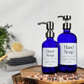 Cobalt Blue Glass Hand Soap and Dish Soap Dispenser - Signature Collection product detail