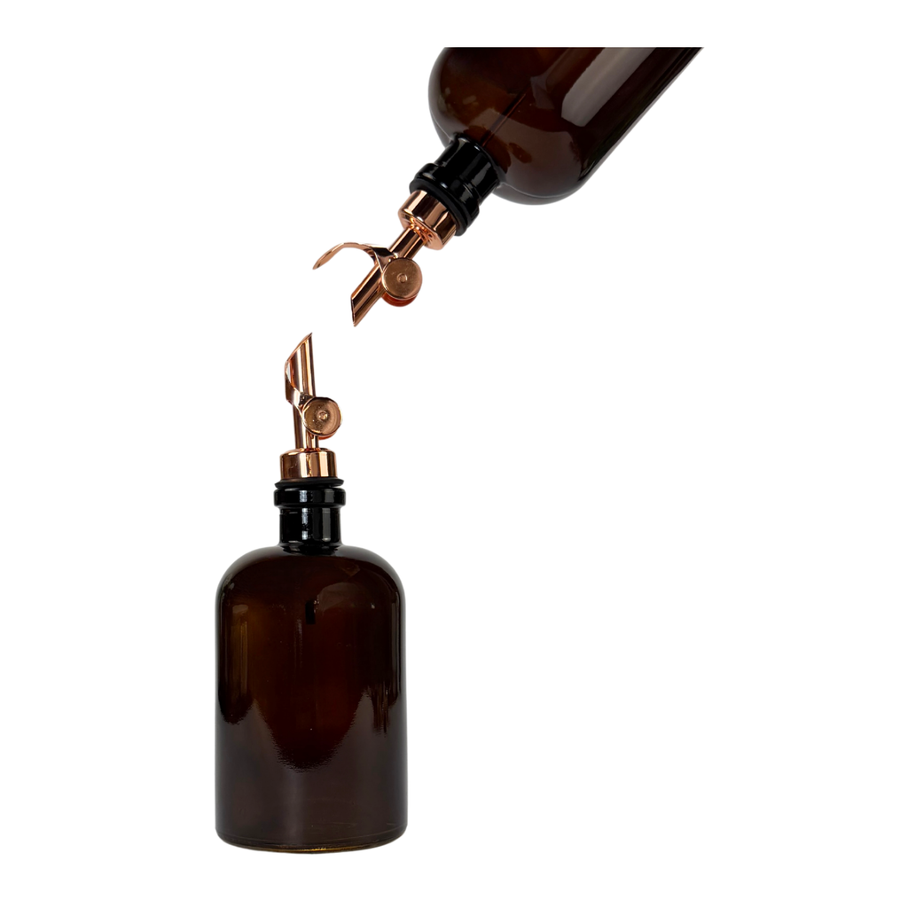 Amber Apothecary Glass Bottle - Signature Collection Custom Label product detail
